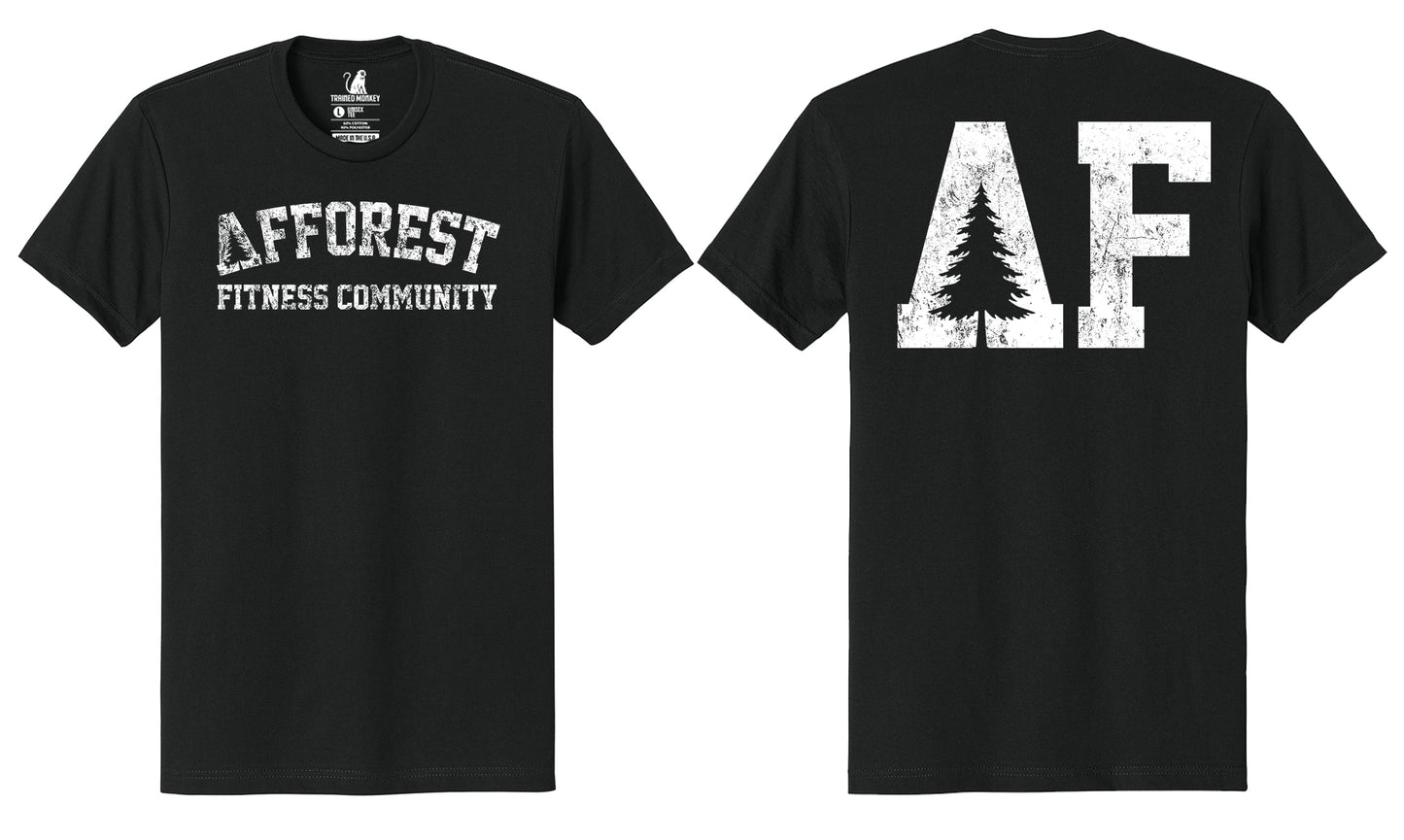 Afforest Fitness Community Black Tee