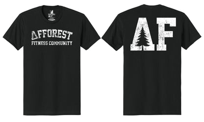 Afforest Fitness Community Black Tee