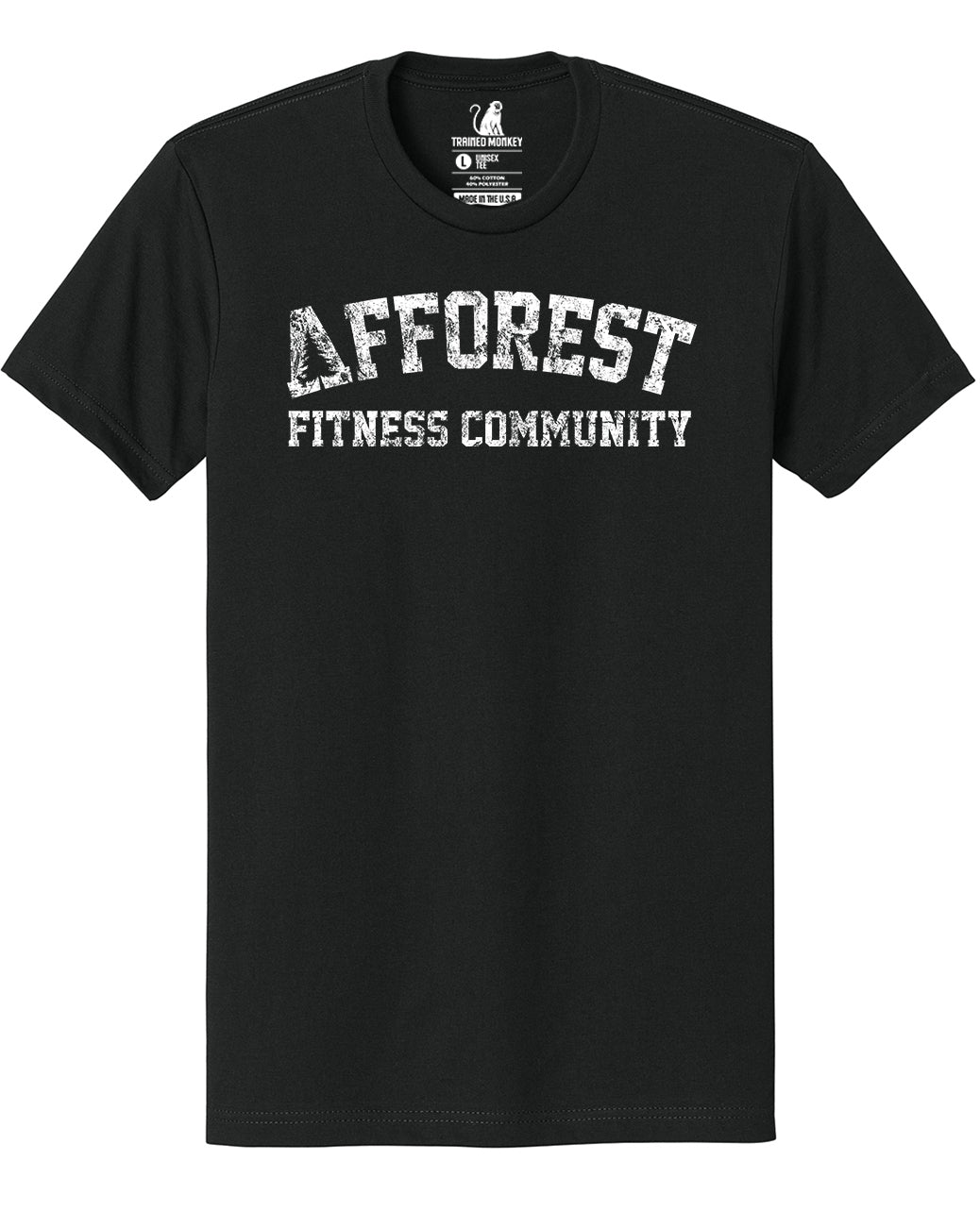 Afforest Fitness Community Black Tee