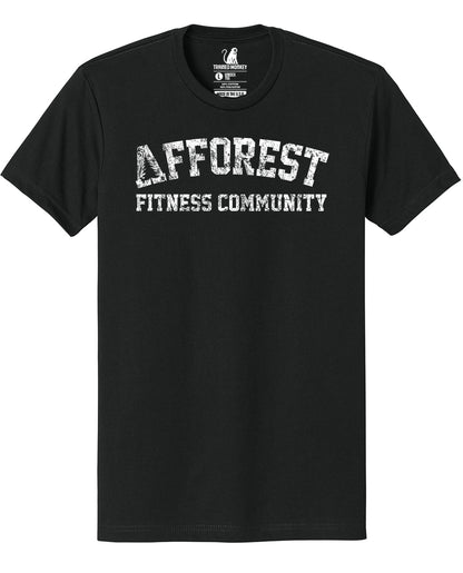 Afforest Fitness Community Black Tee